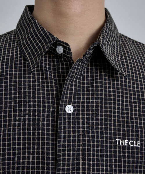 THE CLE(ザクレ)の「HERITAGE CHECK SHIRT / ヘリテージチェックシャツ【チェック柄】 シャツ トップス メンズ(シャツ/ブラウス・メンズ・ブラック/アイボリー・SMALL/MEDIUM/LARGE)」の8枚目の写真