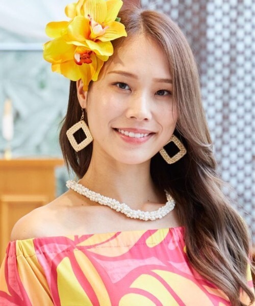 Maunaloa(マウナロア)の「【Maunaloa】ナチュスクエアピアス(ピアス(両耳用)・レディース・ナチュラル・FREE)」の3枚目の写真