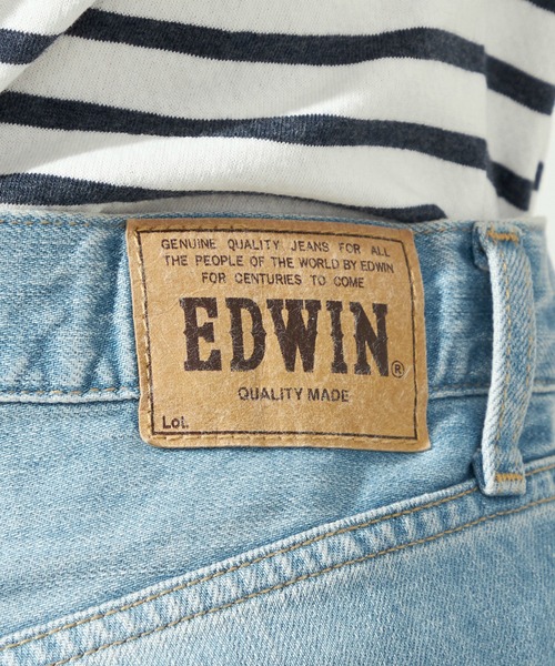 EDWIN(エドウィン)の「EDWIN エドウィン【大きいサイズ】ベーシック デニムショートパンツ ジーンズ(デニムパンツ・メンズ・ブラック系その他/ライトインディゴブルー/ダークインディゴブルー・2L/3L/4L/5L)」の4枚目の写真