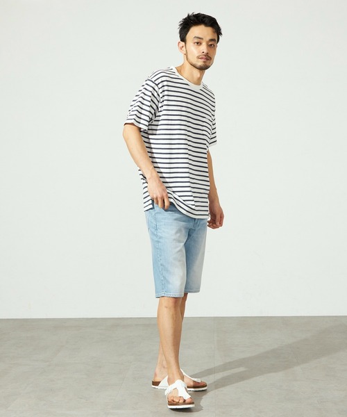 EDWIN(エドウィン)の「EDWIN エドウィン【大きいサイズ】ベーシック デニムショートパンツ ジーンズ(デニムパンツ・メンズ・ブラック系その他/ライトインディゴブルー/ダークインディゴブルー・2L/3L/4L/5L)」の5枚目の写真