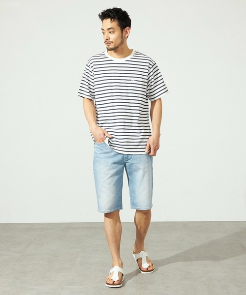 EDWIN(エドウィン)の「EDWIN エドウィン【大きいサイズ】ベーシック デニムショートパンツ ジーンズ(デニムパンツ・メンズ・ブラック系その他/ライトインディゴブルー/ダークインディゴブルー・2L/3L/4L/5L)」の6枚目の写真