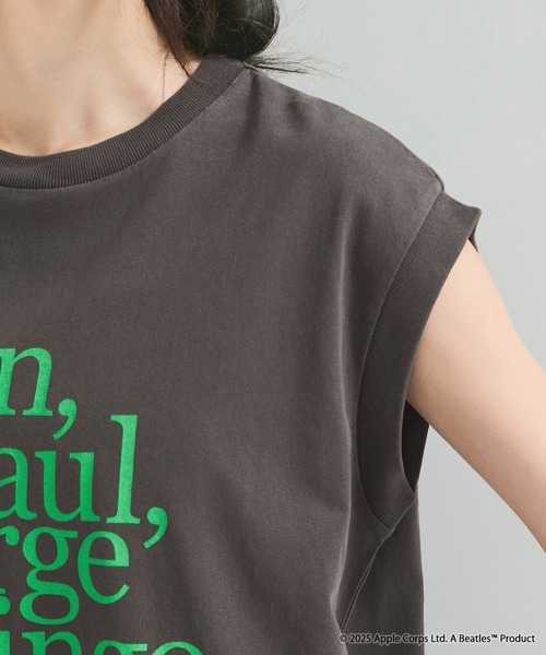 le cercle ADAM ET ROPE'(ルセルクルアダムエロペ)の「【THE BEATLES/ザ ビートルズ】ノースリーブTシャツ(Tシャツ/カットソー・レディース・ホワイト系その他/チャコールグレー・FREE)」の9枚目の写真