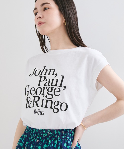 le cercle ADAM ET ROPE'(ルセルクルアダムエロペ)の「【THE BEATLES/ザ ビートルズ】ノースリーブTシャツ(Tシャツ/カットソー・レディース・ホワイト系その他/チャコールグレー・FREE)」の15枚目の写真