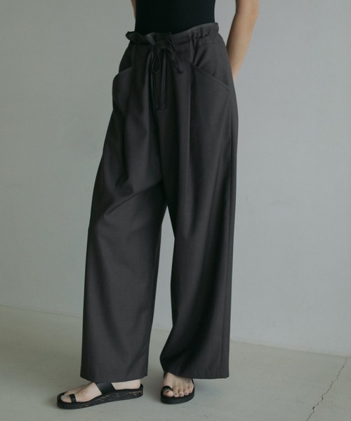 セール】Drawstring Waterrepellent Pants（スラックス）｜anuke