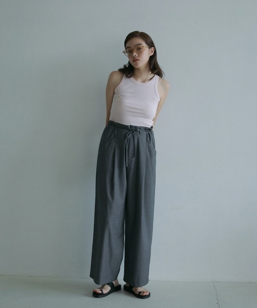 【美品】anuke / Drawstring Loose Pants ànuke アンヌーク anuke / Drawstring Loose Pants ドロース
