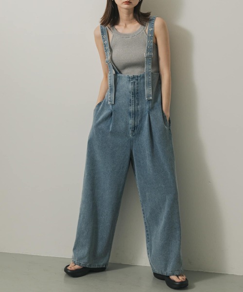 セール】ウエストタックサロペットパンツ（サロペット