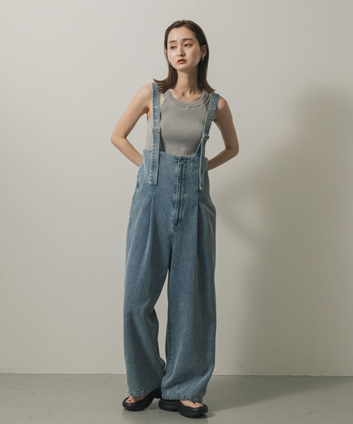 SENSE OF PLACE ウエストタックサロペットパンツ SENSE OF PLACE｜ウエストタックサロペットパンツ | Rakuten