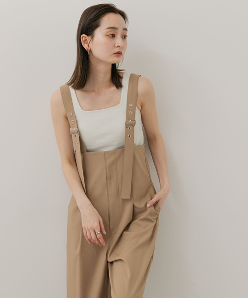 SENSE OF PLACE ウエストタックサロペットパンツ セール】ウエストタックサロペットパンツ（サロペット