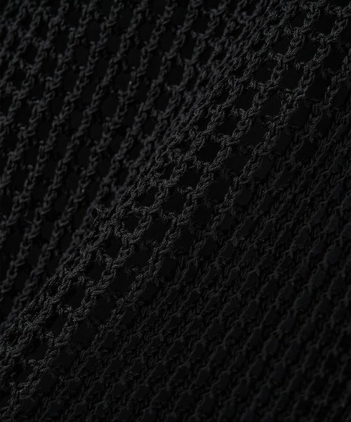 SHAREEF（シャリーフ）の「【SHAREEF】MESH LAYERED TANK TOP（タンクトップ・メンズ・ブラック/ホワイト・FREE）」の17枚目の写真