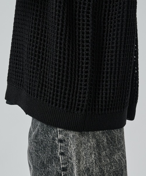 SHAREEF（シャリーフ）の「【SHAREEF】MESH LAYERED TANK TOP（タンクトップ・メンズ・ブラック/ホワイト・FREE）」の18枚目の写真