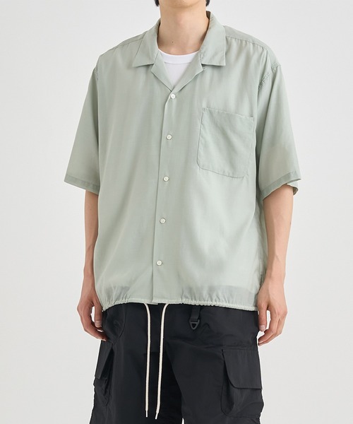 セール】【nanamica / ナナミカ】Open Collar S/S Shirt（シャツ