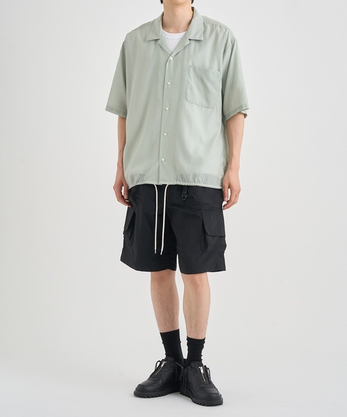 nanamica(ナナミカ)の「【nanamica / ナナミカ】Open Collar S/S Shirt(シャツ/ブラウス・メンズ・ベージュ/ネイビー/グリーン・M/L)」の19枚目の写真