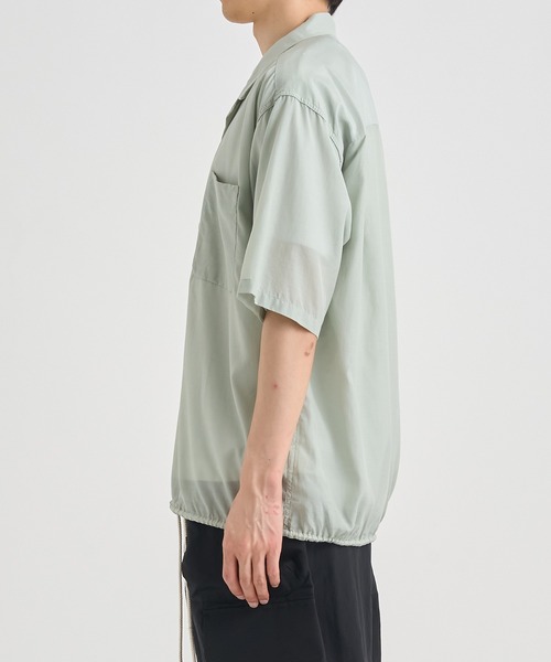 nanamica(ナナミカ)の「【nanamica / ナナミカ】Open Collar S/S Shirt(シャツ/ブラウス・メンズ・ベージュ/ネイビー/グリーン・M/L)」の17枚目の写真