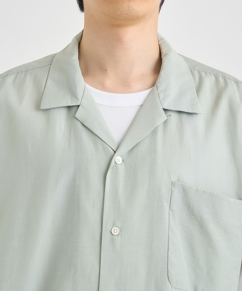 nanamica(ナナミカ)の「【nanamica / ナナミカ】Open Collar S/S Shirt(シャツ/ブラウス・メンズ・ベージュ/ネイビー/グリーン・M/L)」の15枚目の写真