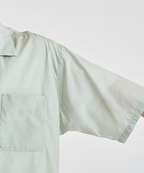 nanamica(ナナミカ)の「【nanamica / ナナミカ】Open Collar S/S Shirt(シャツ/ブラウス・メンズ・ベージュ/ネイビー/グリーン・M/L)」の13枚目の写真