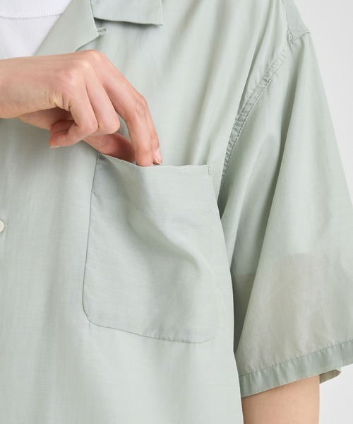 nanamica(ナナミカ)の「【nanamica / ナナミカ】Open Collar S/S Shirt(シャツ/ブラウス・メンズ・ベージュ/ネイビー/グリーン・M/L)」の12枚目の写真