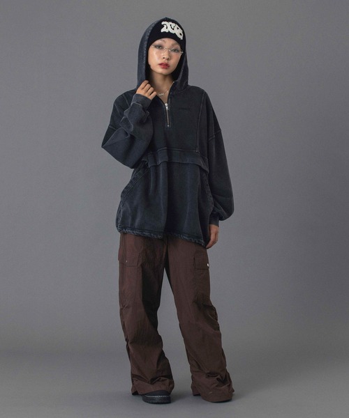 FADED SWEAT ANORAK PARKA（パーカー）｜X-girl（エックスガール