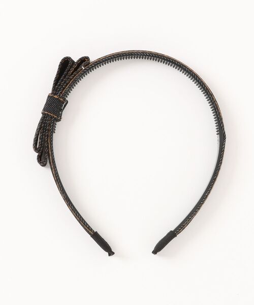 VIBGYOR Women（ヴィブジョー　ウィメン）の「【float】デニム リボン デザイン カチューシャ（カチューシャ・レディース・ライトブルー/ブラック/インディゴブルー・FREE）」の17枚目の写真