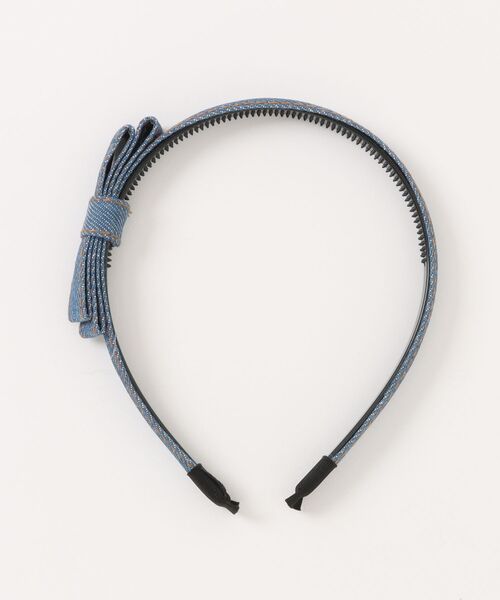 VIBGYOR Women（ヴィブジョー　ウィメン）の「【float】デニム リボン デザイン カチューシャ（カチューシャ・レディース・ライトブルー/ブラック/インディゴブルー・FREE）」の11枚目の写真