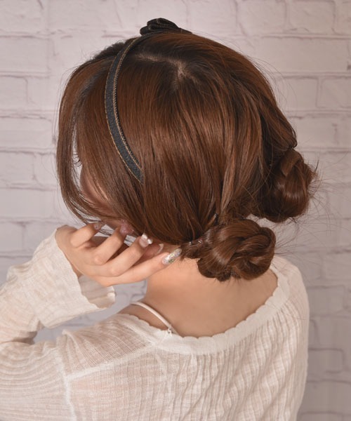 VIBGYOR Women（ヴィブジョー　ウィメン）の「【float】デニム リボン デザイン カチューシャ（カチューシャ・レディース・ライトブルー/ブラック/インディゴブルー・FREE）」の18枚目の写真