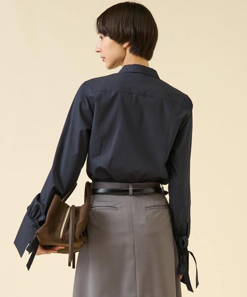 martinique（マルティニーク）の「《別注》【BOURRIENNE /ブリエンヌ】DIVA NAVY（シャツ/ブラウス・レディース・ネイビー・34）」の5枚目の写真