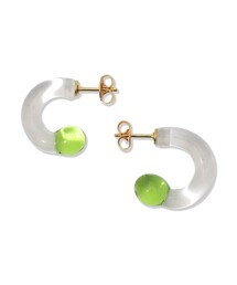 【関税込み】LEVENS JEWELS ブルー Ginger フープピアス LEVENS JEWELS: Blue Ginger Hoop Earrings | SSENSE 日本