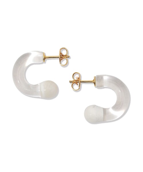 LEVENS(レヴェンス)の「LEVENS JEWELS MINI GLASS HOOP ピアス(ピアス(両耳用)・レディース・グリーン/ピンク/ホワイト・FREE)」の4枚目の写真