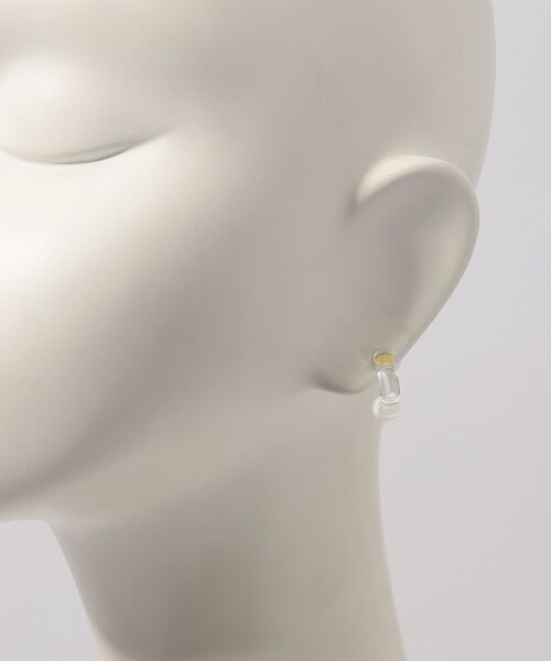 LEVENS(レヴェンス)の「LEVENS JEWELS MINI GLASS HOOP ピアス(ピアス(両耳用)・レディース・グリーン/ピンク/ホワイト・FREE)」の7枚目の写真