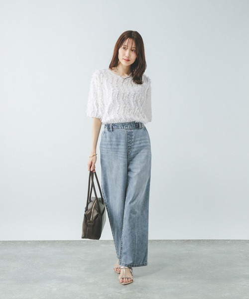 GLOBAL WORK 冷感デニムイージーパンツ【完売品】新品タグ付 GLOBAL WORK｜冷感デニムイージーパンツ/494053 | Rakuten