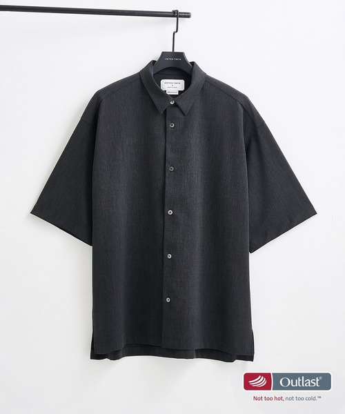 UNITED TOKYO アウトラストレギュラーカラーシャツ（サイズ1） 新発売】アウトラスト レギュラーカラーシャツ(1 DARK GREY