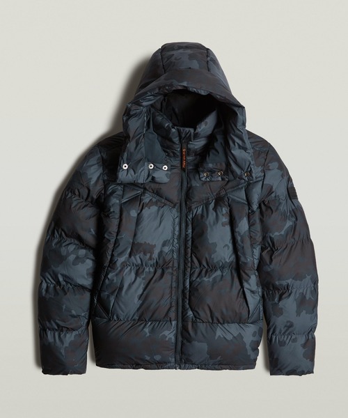 G-STAR（ジースター）の「G-WHISTLER PADDED HOODED JACKET 2.0/カモフラージュ撥水中綿フーデッドブルゾン/フード取り外し可能（ダウンジャケット/コート・メンズ・カモフラージュ・SMALL/MEDIUM/LARGE/X-SMALL/X-LARGE）」の2枚目の写真