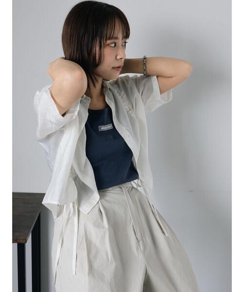 ehka sopo（エヘカソポ）の「切り替えタンクトップ（タンクトップ・レディース・ブラック/チャコールグレー/ブルー/オフホワイト・F）」の19枚目の写真