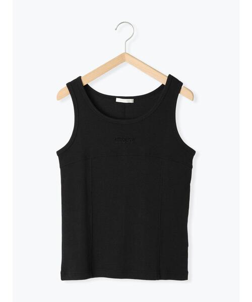 ehka sopo（エヘカソポ）の「切り替えタンクトップ（タンクトップ・レディース・ブラック/チャコールグレー/ブルー/オフホワイト・F）」の7枚目の写真