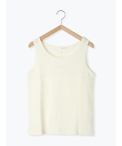 ehka sopo（エヘカソポ）の「切り替えタンクトップ（タンクトップ・レディース・ブラック/チャコールグレー/ブルー/オフホワイト・F）」の8枚目の写真