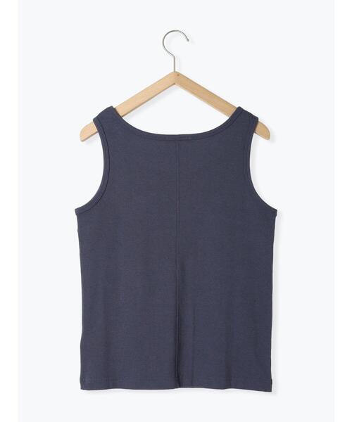 ehka sopo（エヘカソポ）の「切り替えタンクトップ（タンクトップ・レディース・ブラック/チャコールグレー/ブルー/オフホワイト・F）」の11枚目の写真
