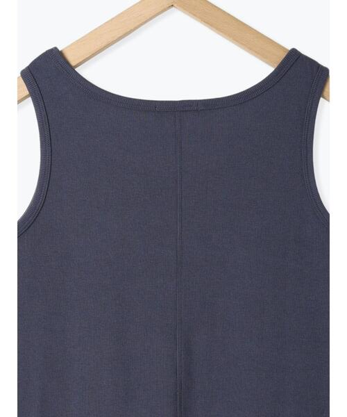 ehka sopo（エヘカソポ）の「切り替えタンクトップ（タンクトップ・レディース・ブラック/チャコールグレー/ブルー/オフホワイト・F）」の15枚目の写真