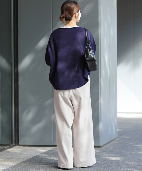 JOURNAL STANDARD relume(ジャーナルスタンダード レリューム)の「コットンコーデュロイイージーワイド(その他パンツ・レディース・ホワイト/ピンク/カーキ・36/38)」の9枚目の写真