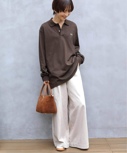 JOURNAL STANDARD relume(ジャーナルスタンダード レリューム)の「コットンコーデュロイイージーワイド(その他パンツ・レディース・ホワイト/ピンク/カーキ・36/38)」の13枚目の写真