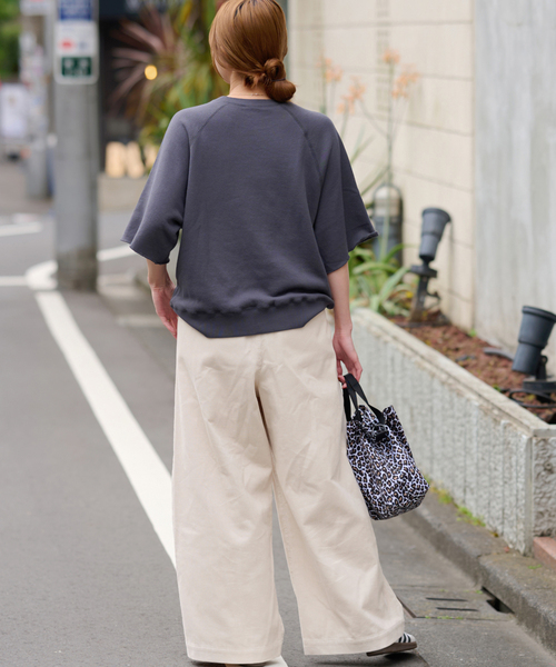 JOURNAL STANDARD relume(ジャーナルスタンダード レリューム)の「コットンコーデュロイイージーワイド(その他パンツ・レディース・ホワイト/ピンク/カーキ・36/38)」の19枚目の写真