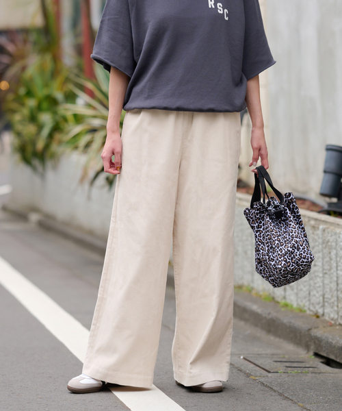 JOURNAL STANDARD relume(ジャーナルスタンダード レリューム)の「コットンコーデュロイイージーワイド(その他パンツ・レディース・ホワイト/ピンク/カーキ・36/38)」の21枚目の写真