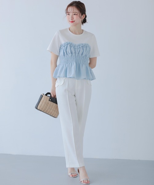 セール】シャーリングビスチェTシャツ（Tシャツ/カットソー