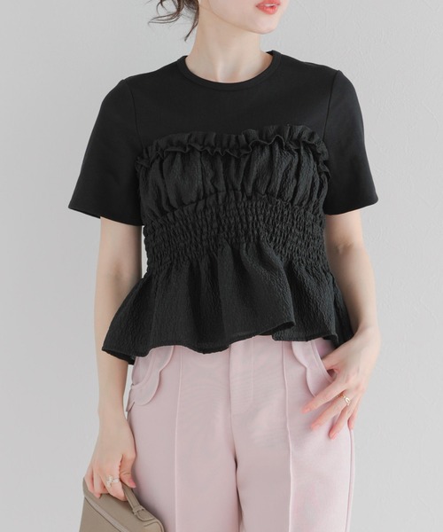 セール】シャーリングビスチェTシャツ（Tシャツ/カットソー