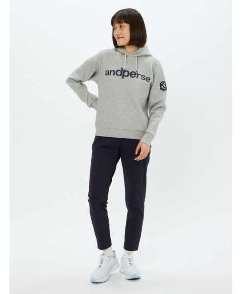 and per se(アンパスィ)の「エアロスウェット クロップドパンツ(レディース)(その他パンツ・レディース・ネイビー/グレー・L/M)」の2枚目の写真