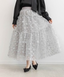 RANDA | 3Dフラワーティアードスカート(スカート)