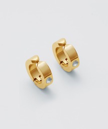 WYZ surgical stainless(ダブリューワイゼットサージカルステンレス)の【 金属アレルギー対応 】ビジュー フープイヤリング サージカルステンレス(両耳用)(イヤリング)