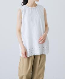 かぐれ | 刺繍ノースリーブプルオーバー(シャツ/ブラウス)