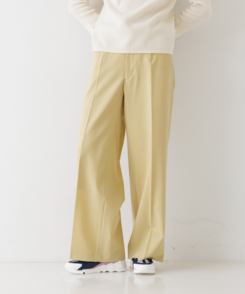 DESIGNWORKS(デザインワークス)の「梳毛ウールストレッチパンツ(その他パンツ・レディース・チャコールグレー/イエロー/ブラック・38/36)」の3枚目の写真