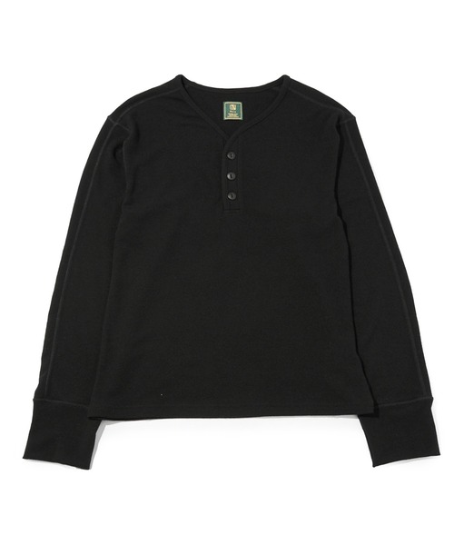 Noen(ノエン)の「Vネックヘンリーニットソー(ニット/セーター・メンズ・アイボリー/ブラック・MEDIUM/LARGE/X-LARGE)」の4枚目の写真