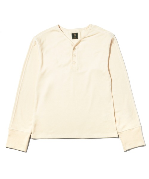 Noen(ノエン)の「Vネックヘンリーニットソー(ニット/セーター・メンズ・アイボリー/ブラック・MEDIUM/LARGE/X-LARGE)」の3枚目の写真