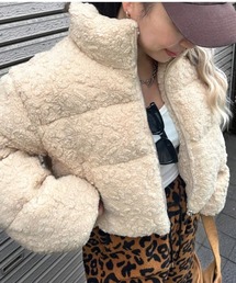 ipugo（イプゴ）の「ipugo ショート丈ボアダウンジャケット（ダウンジャケット/コート）」